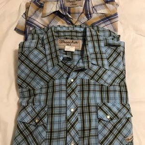 Wrangler Wrancher Men’s plaid shirts (2)